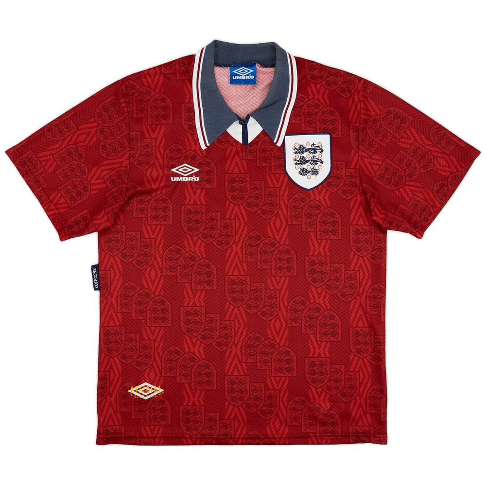 1993-95 England Away Shirt - 7/10 - (L)