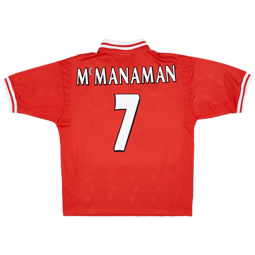 1996-98 Liverpool Home Shirt McManaman #7 - 8/10 - (L)