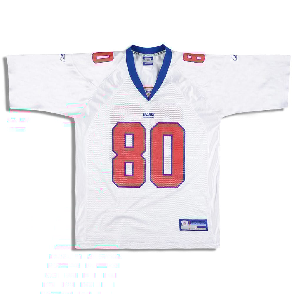 2002-04 New York Giants Shockey #80 Reebok On Field Jersey (Away) XXL