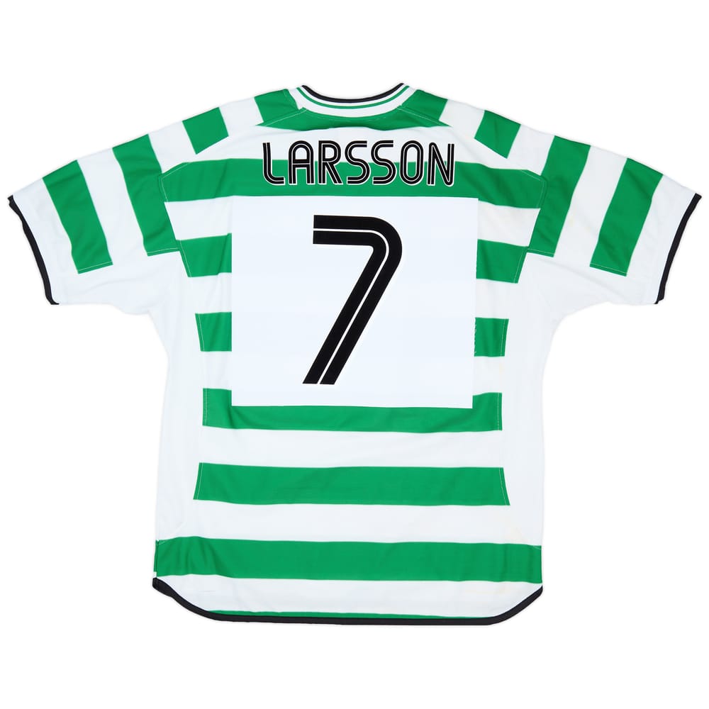 2001-03 Celtic Home Shirt Larsson #7 - 5/10 - (XL)