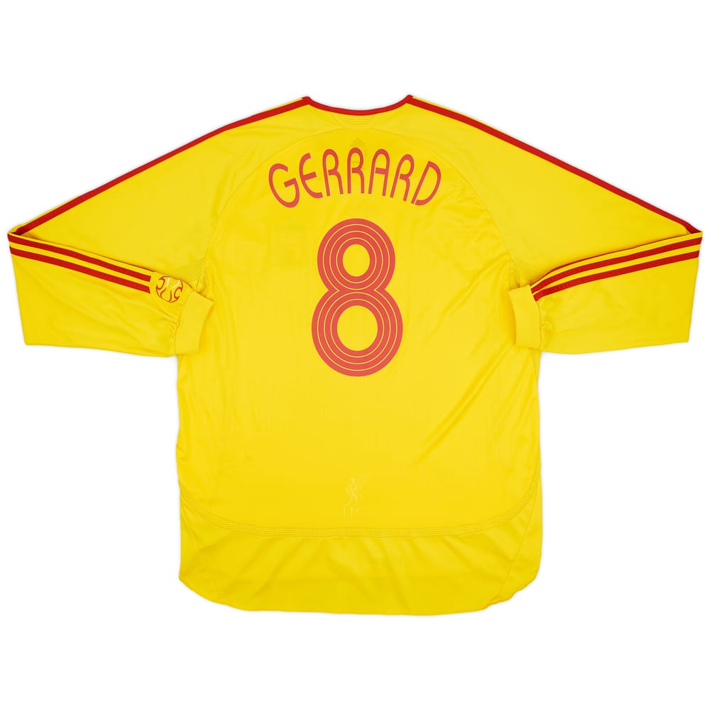 2006-07 Liverpool Away L/S Shirt Gerrard #8 - 8/10 - (XL)