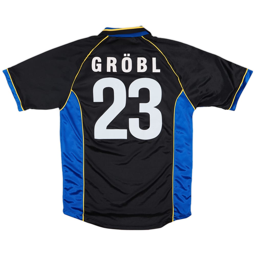 1998-99 Sturm Graz Match Issue Champions League Away Shirt Grobl #23