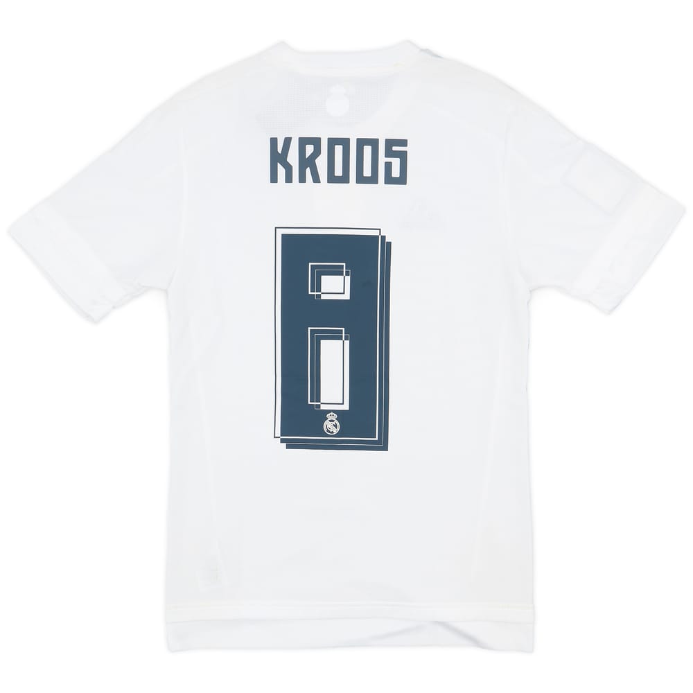2015-16 Real Madrid Home Shirt Kroos #8 (XS)
