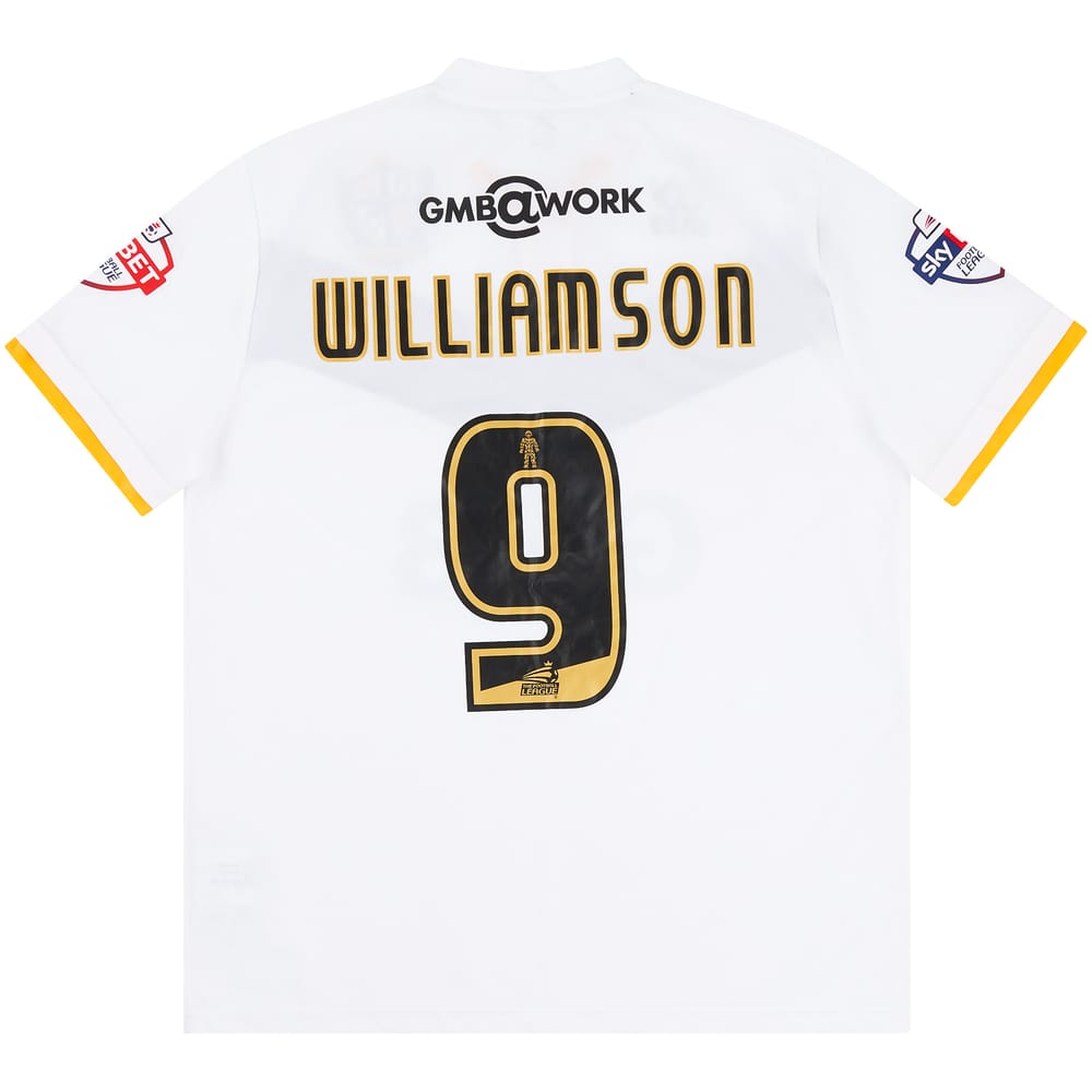 2015-16 Port Vale Match Issue Home Shirt Williamson #9