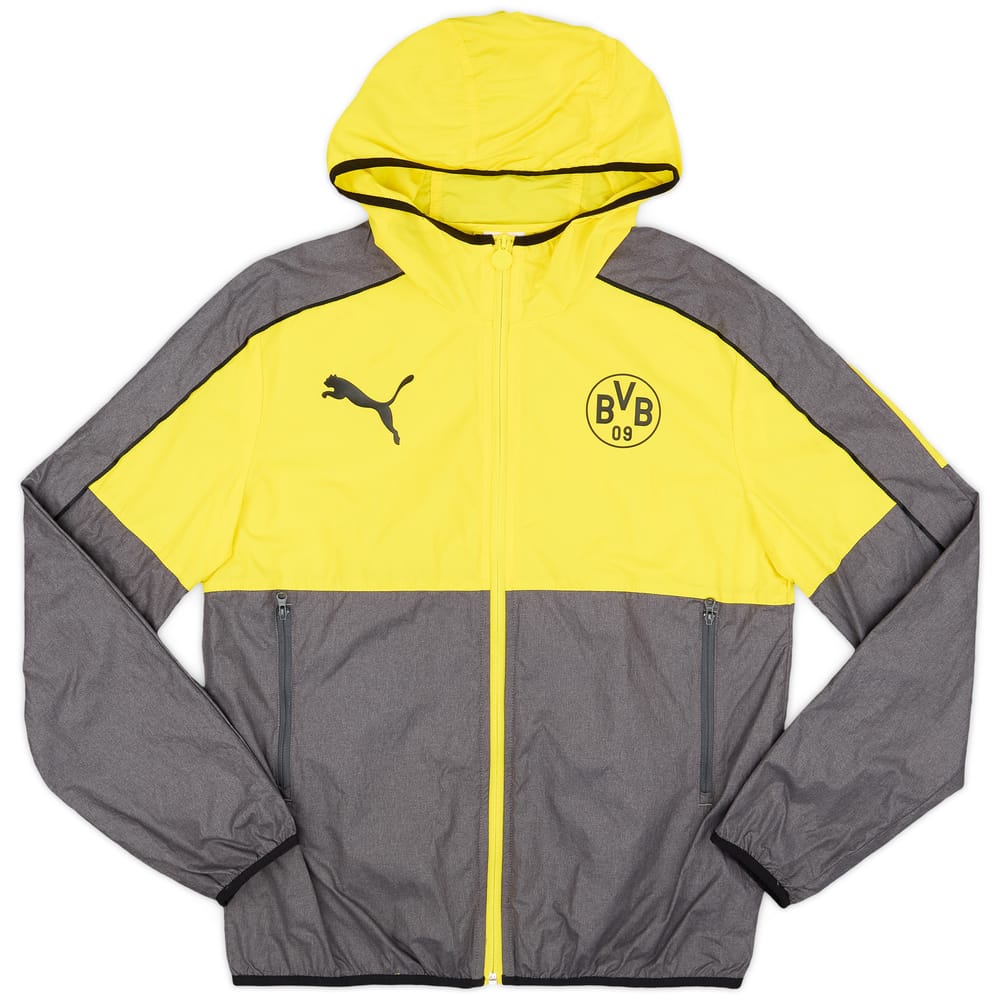 2013-14 Borussia Dortmund Puma Hooded Rain Jacket - 8/10 - (S)
