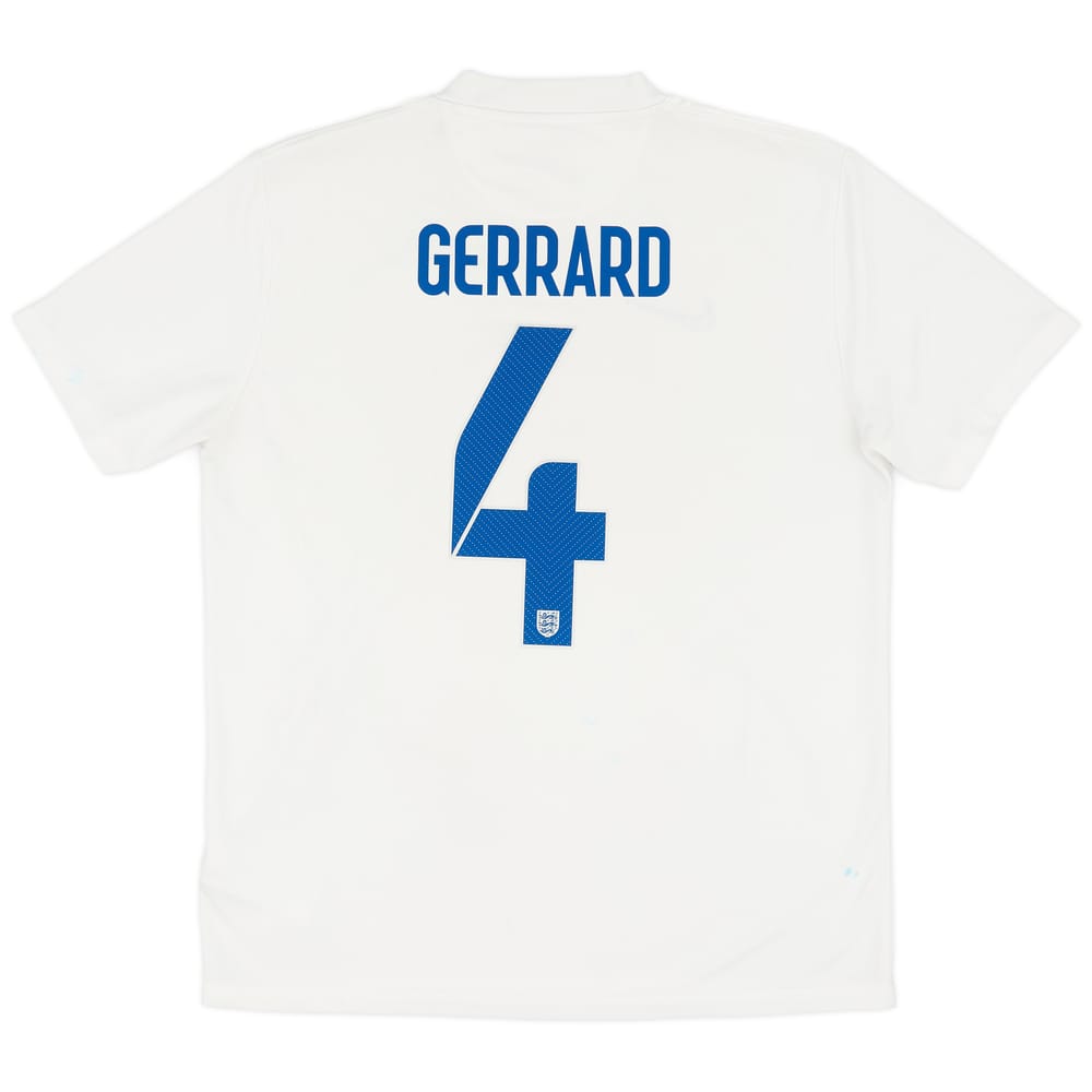 2014-15 England Home Shirt Gerrard #4 - 5/10 - (L)