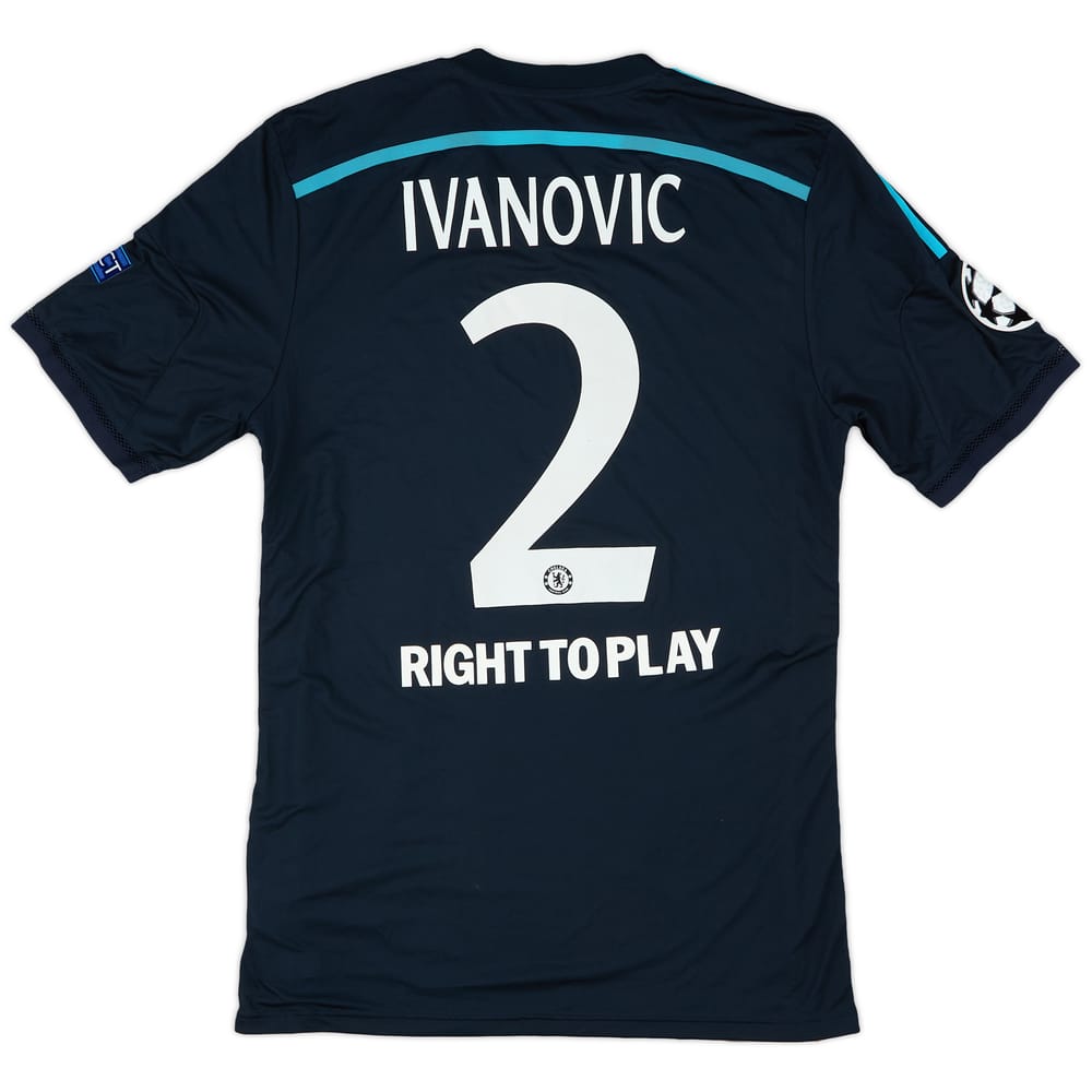 2014-15 Chelsea Player Issue Champions League Third Shirt Ivanovic #2 - 8/10 - (L)