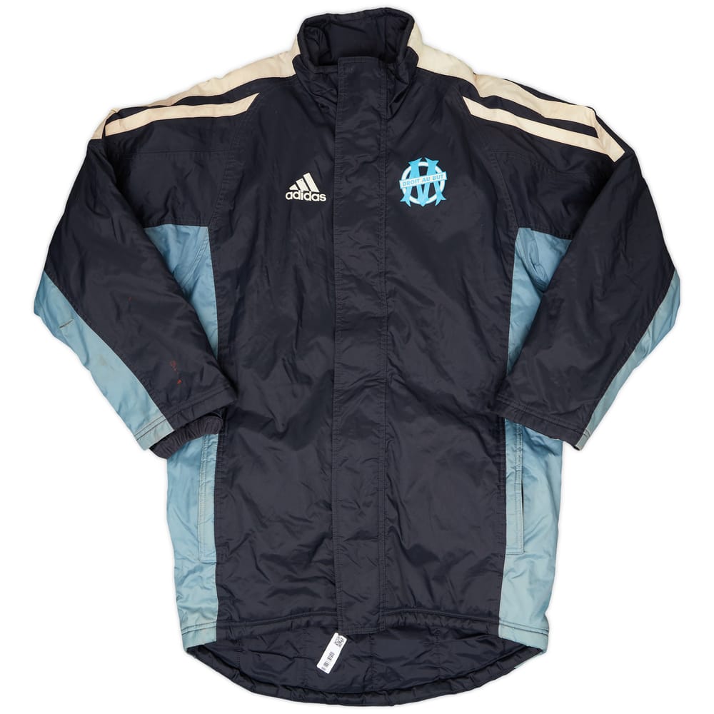 2004-05 Olympique Marseille adidas Padded Bench Coat - 6/10 - (XL.Boys)