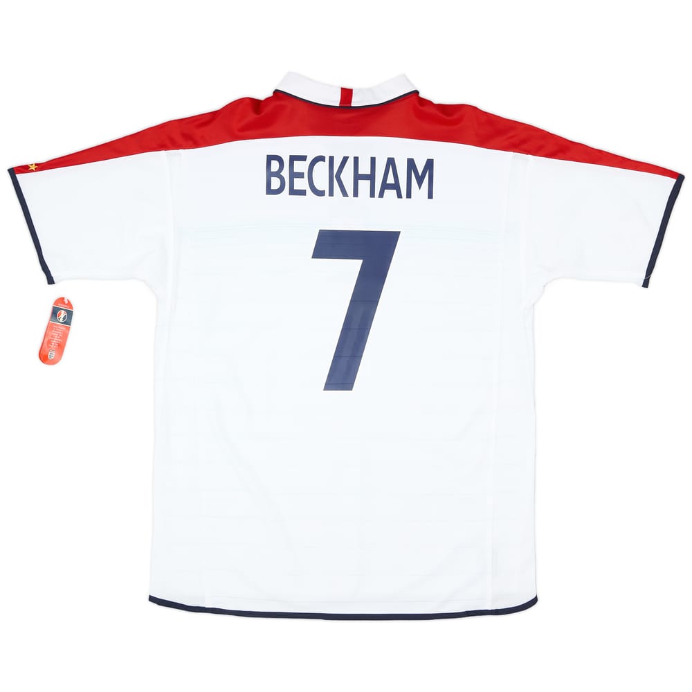2003-05 England Home Shirt Beckham #7 (XL)