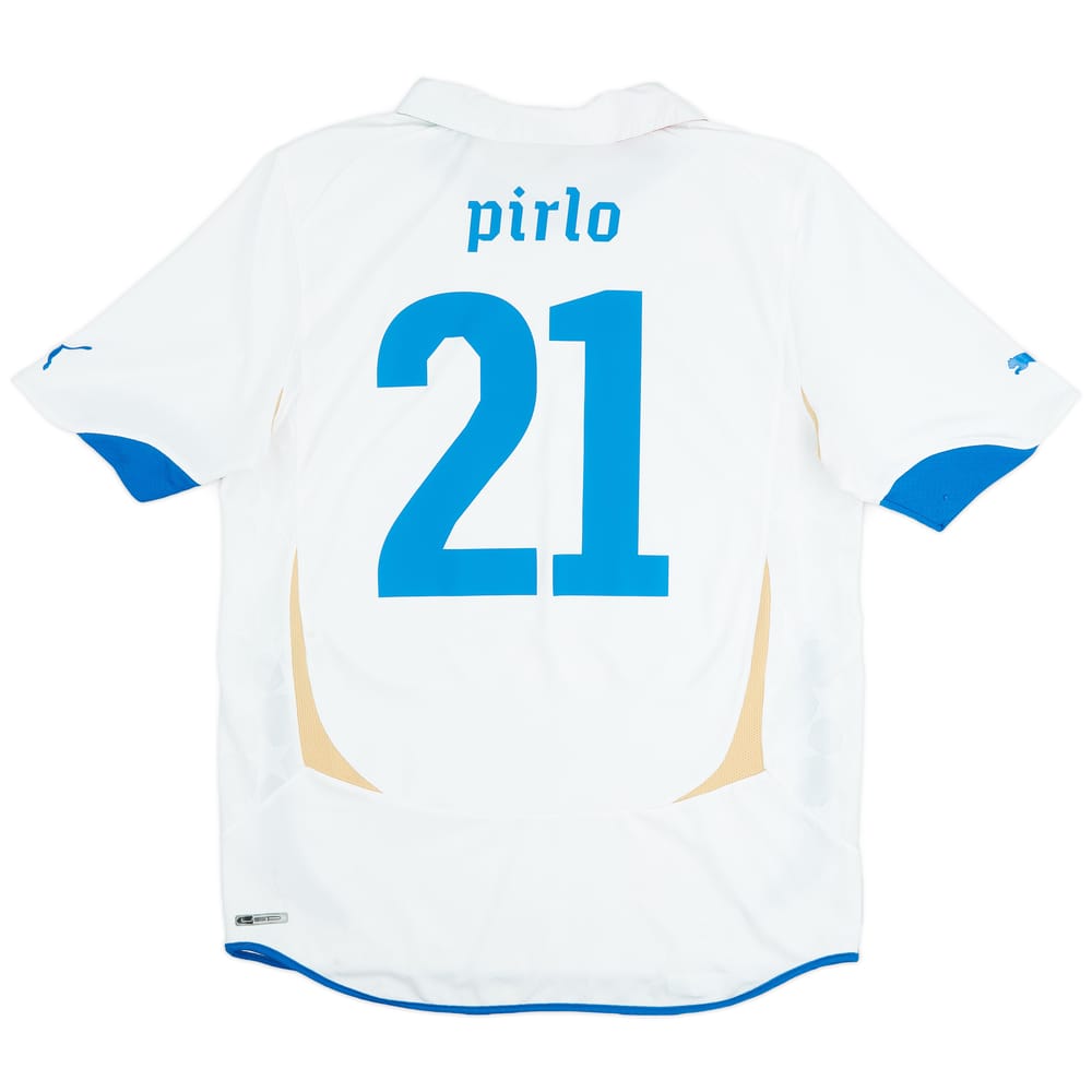 2010-12 Italy Authentic Away Shirt Pirlo #21 - 8/10 - (S)