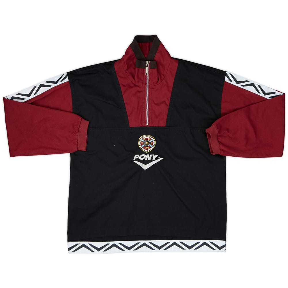 1995-97 Hearts Pony 1/4 Zip Drill Top - 8/10 - (M)