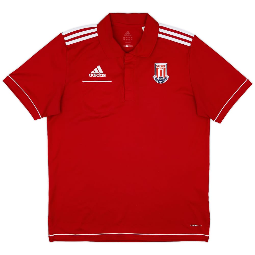2013-14 Stoke City adidas Polo Shirt - 8/10 - (L)