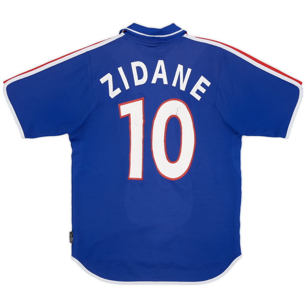 2000-02 France Home Shirt Zidane #10 - 5/10 - (S)