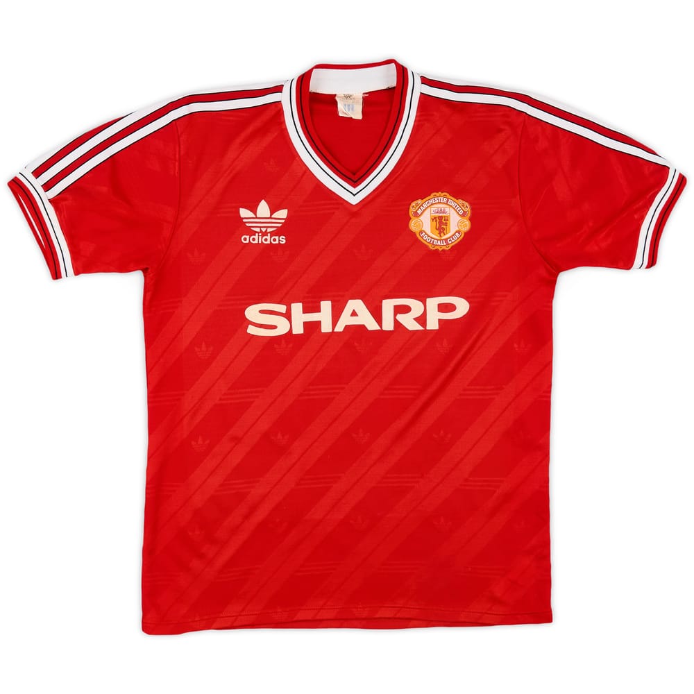 1986-88 Manchester United Home Shirt - 9/10 - (M)
