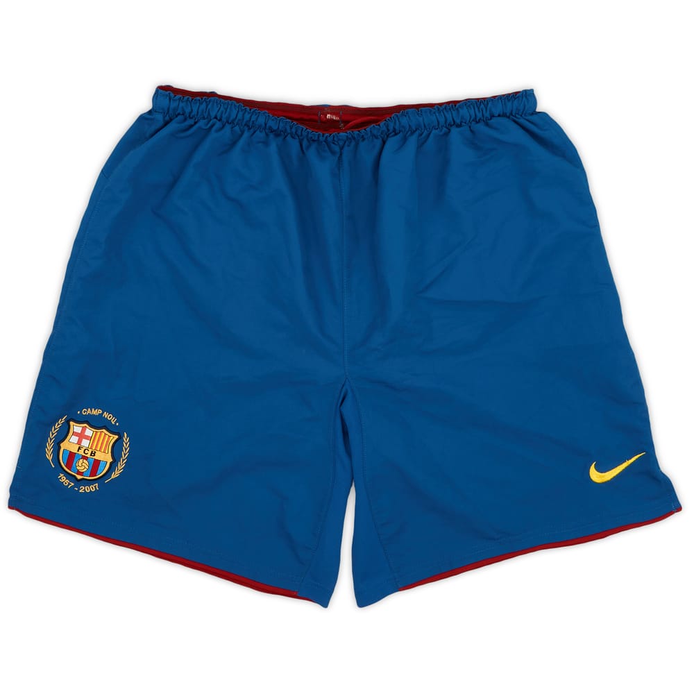 2007-08 Barcelona Home Shorts - 8/10 - (M)