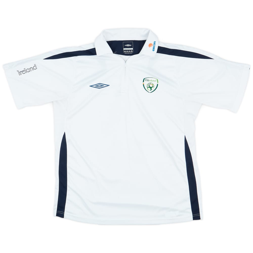 2007-08 Ireland Umbro 1/4 Zip Polo Shirt - 7/10 - (L)