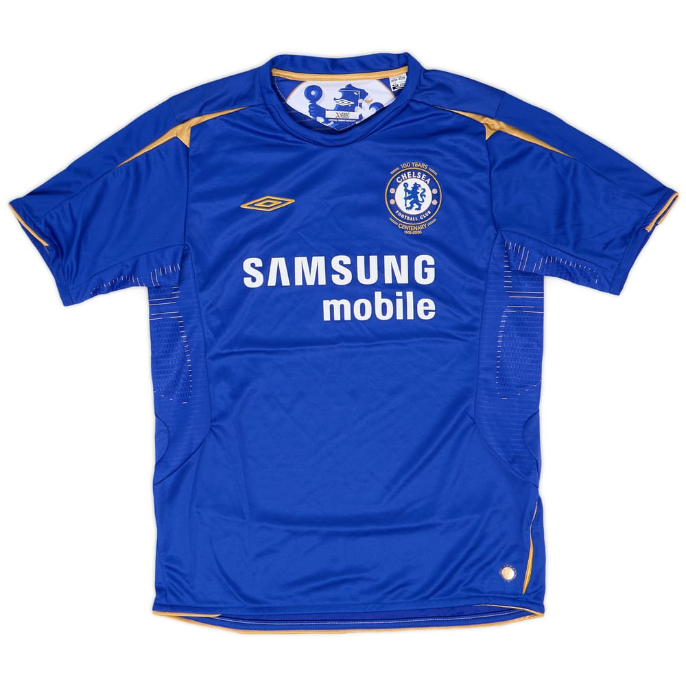2005-06 Chelsea Centenary Home Shirt - 9/10 - (L.Boys)
