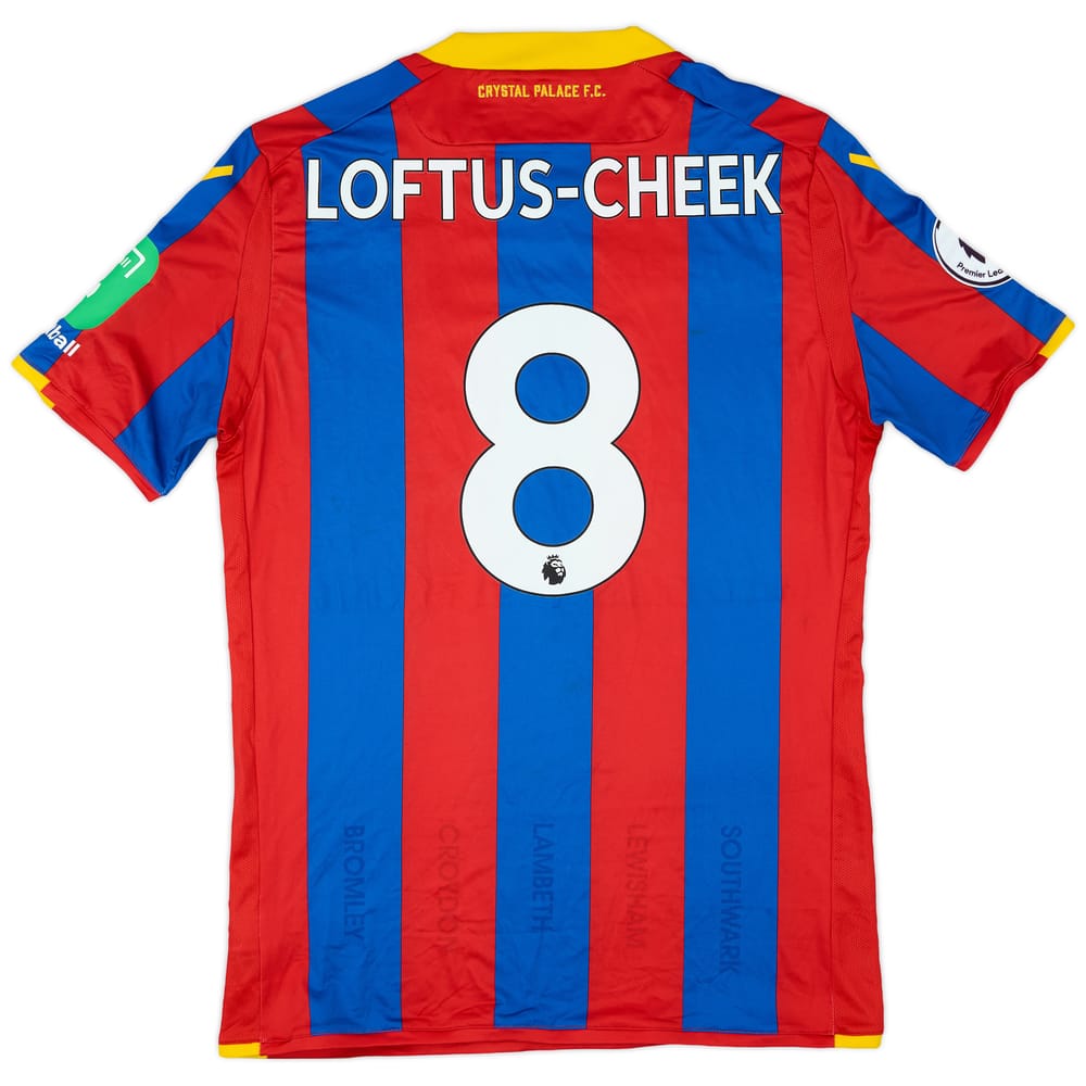 2017-18 Crystal Palace Match Issue Home Shirt Loftus-Cheek #8