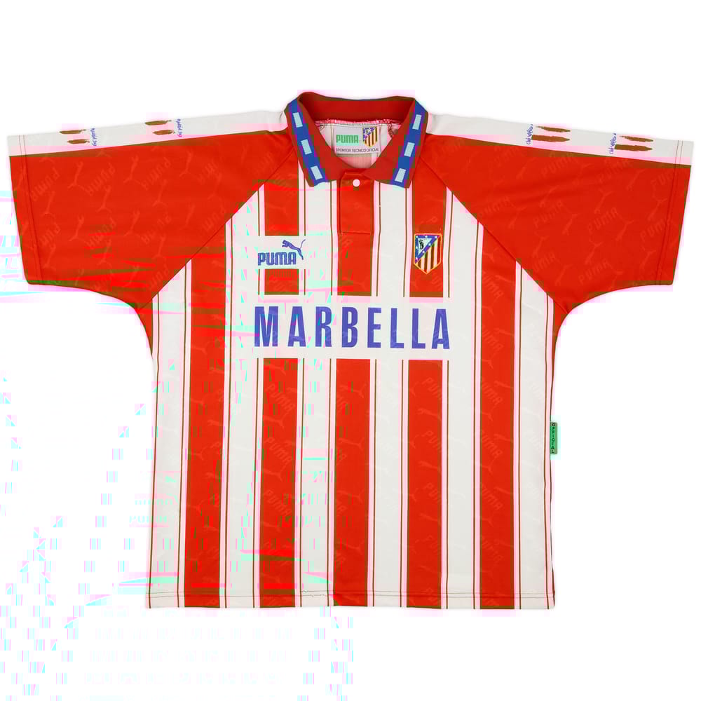 1994-95 Atletico Madrid Home Shirt - 8/10 - (XL)