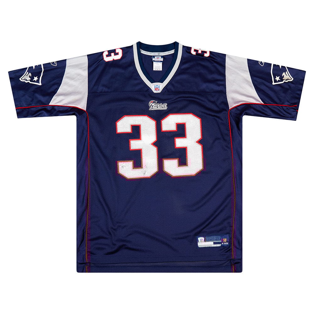 2007 New England Patriots Faulk #33 Reebok On Field Jersey (Home) XL
