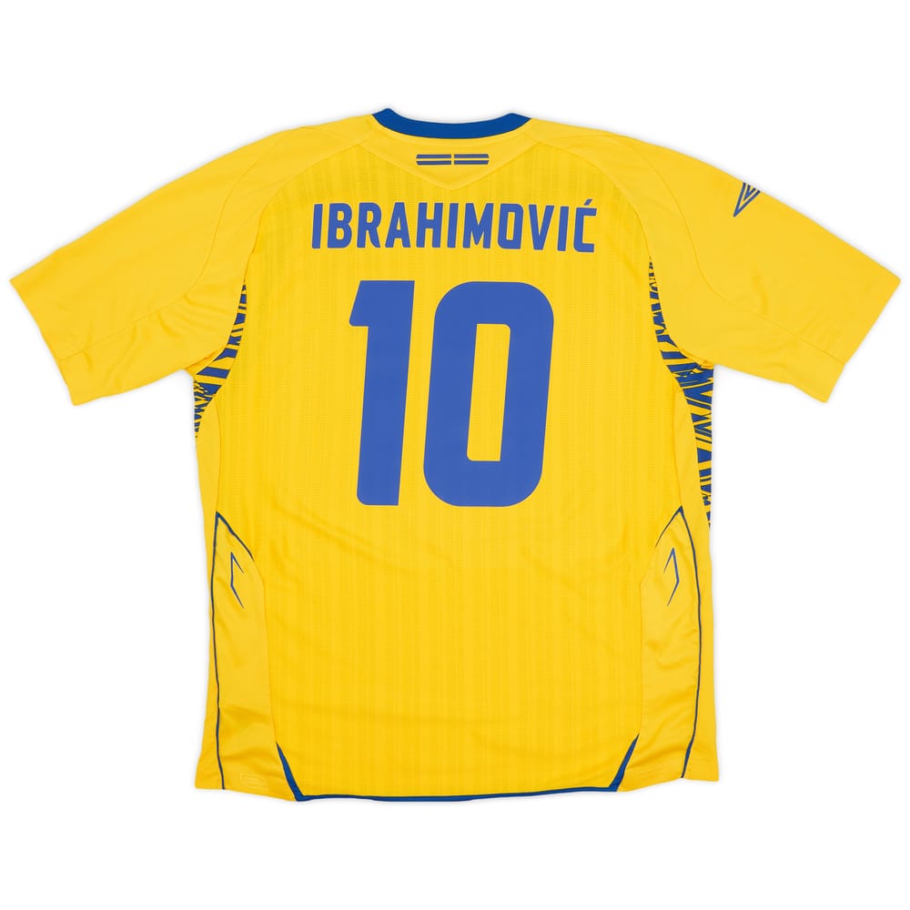 2007-09 Sweden Home Shirt Ibrahimovic #10 - 8/10 - (XL)