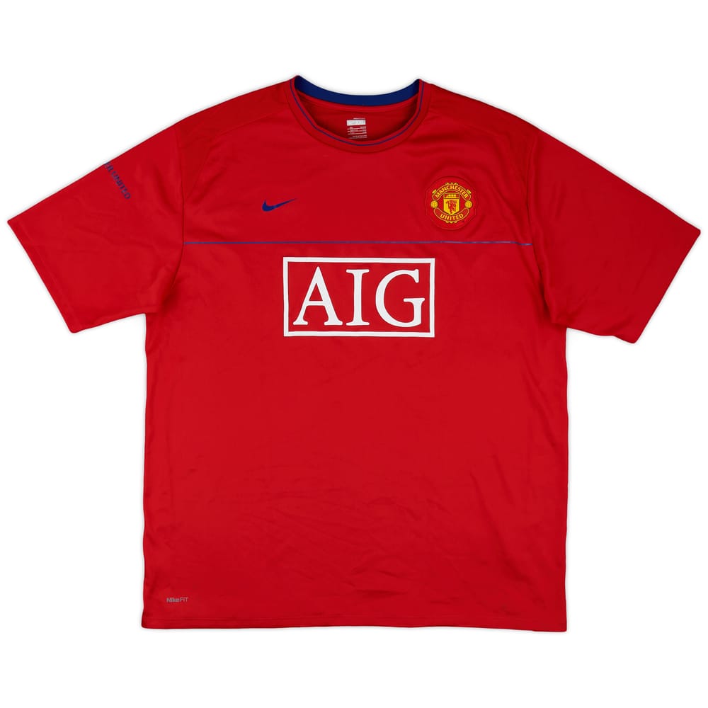 2008-09 Manchester United Nike Training Shirt - 8/10 - (XXL)