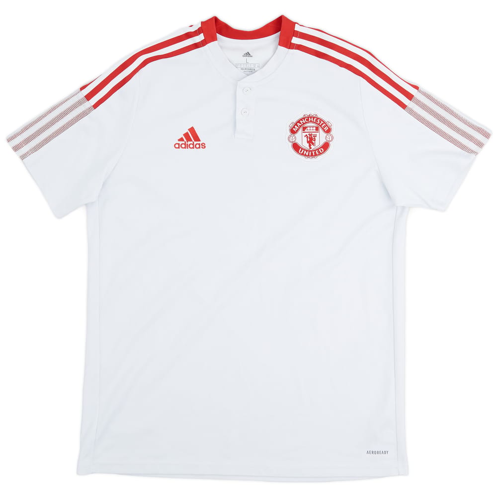 2021-22 Manchester United Polo Shirt - 7/10 - (L)