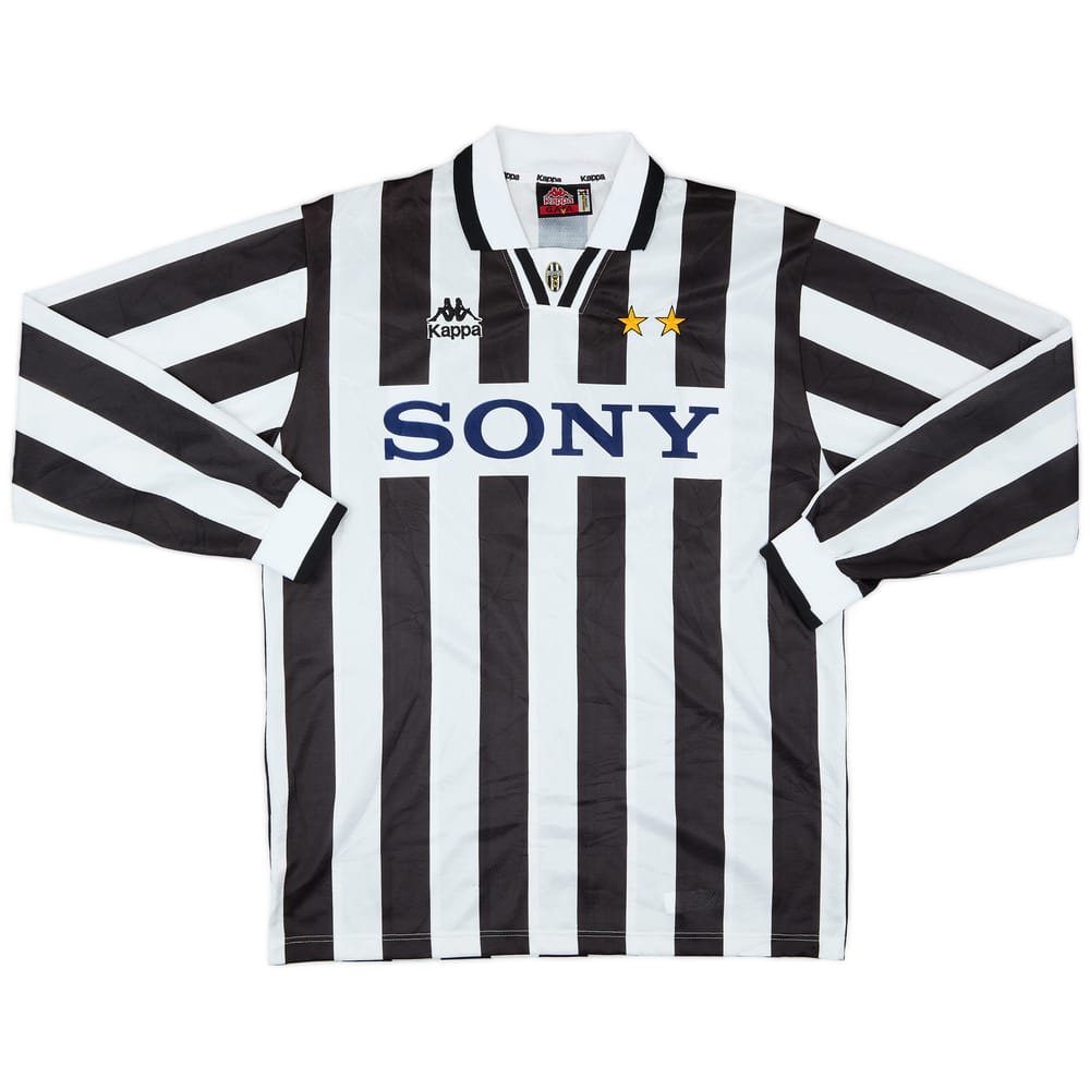 1995-97 Juventus Home L/S Shirt #7 - 9/10 - (XL)