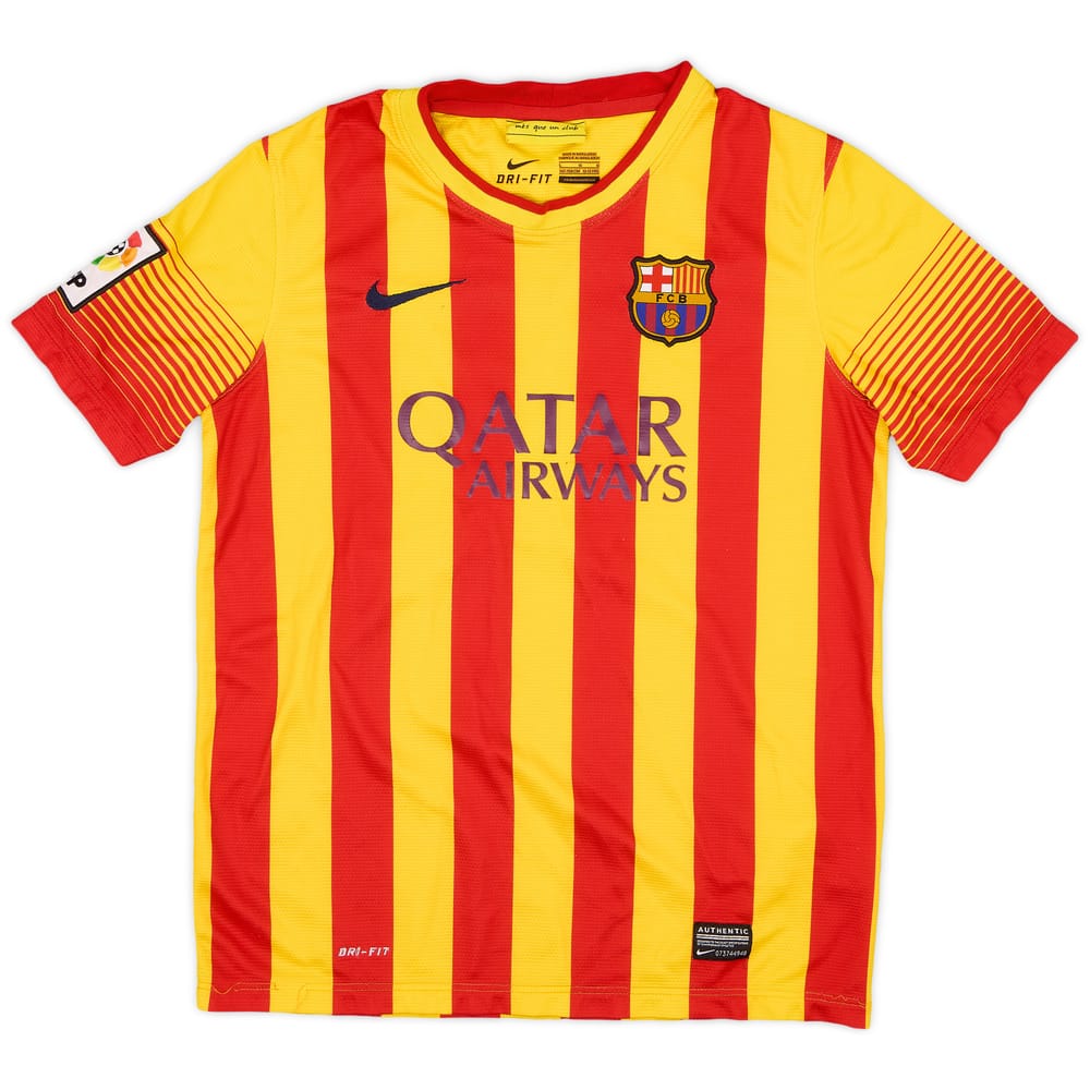 2013-15 Barcelona Away Shirt - 4/10 - (L.Boys)