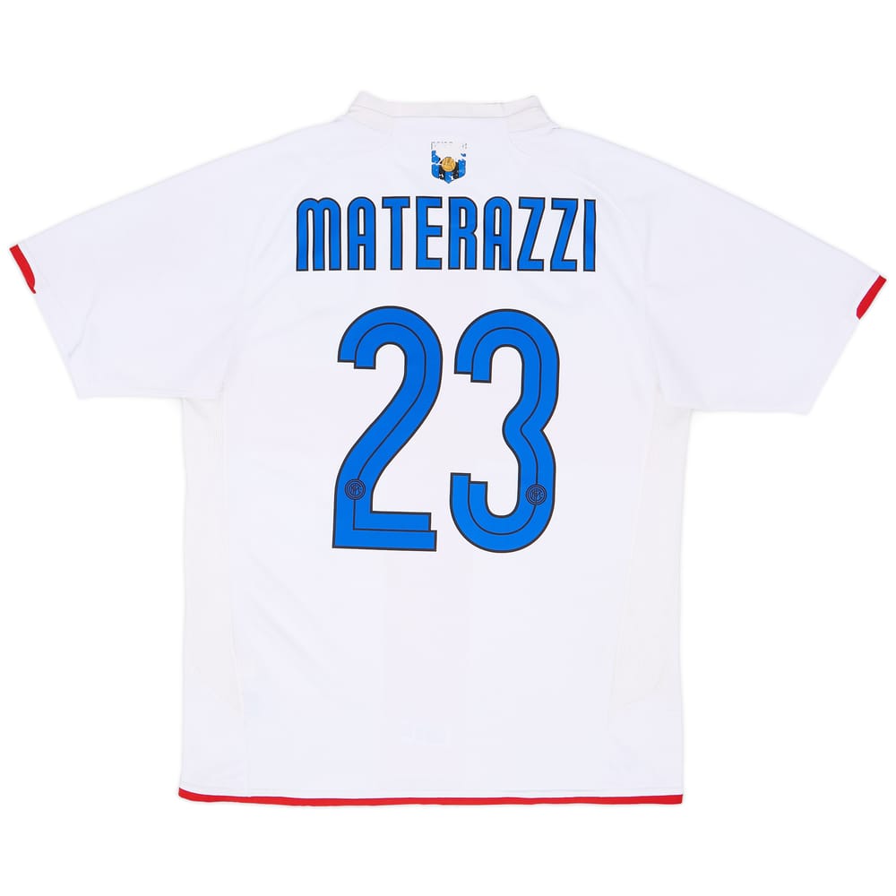 2007-08 Inter Milan Centenary Away Shirt Materazzi #23 - 6/10 - (M)