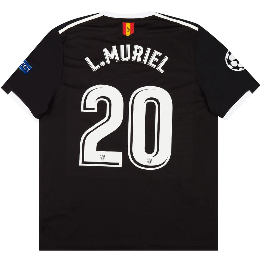 2017-18 Sevilla Match Issue Champions League Third Shirt L.Muriel #20 (v Man Utd)