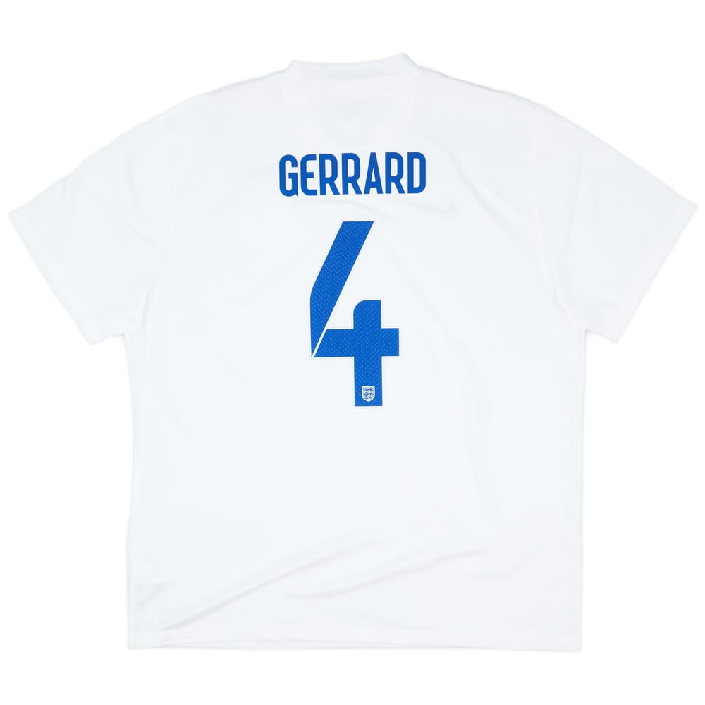 2014-15 England Home Shirt Gerrard #4 - 7/10 - (XXL)