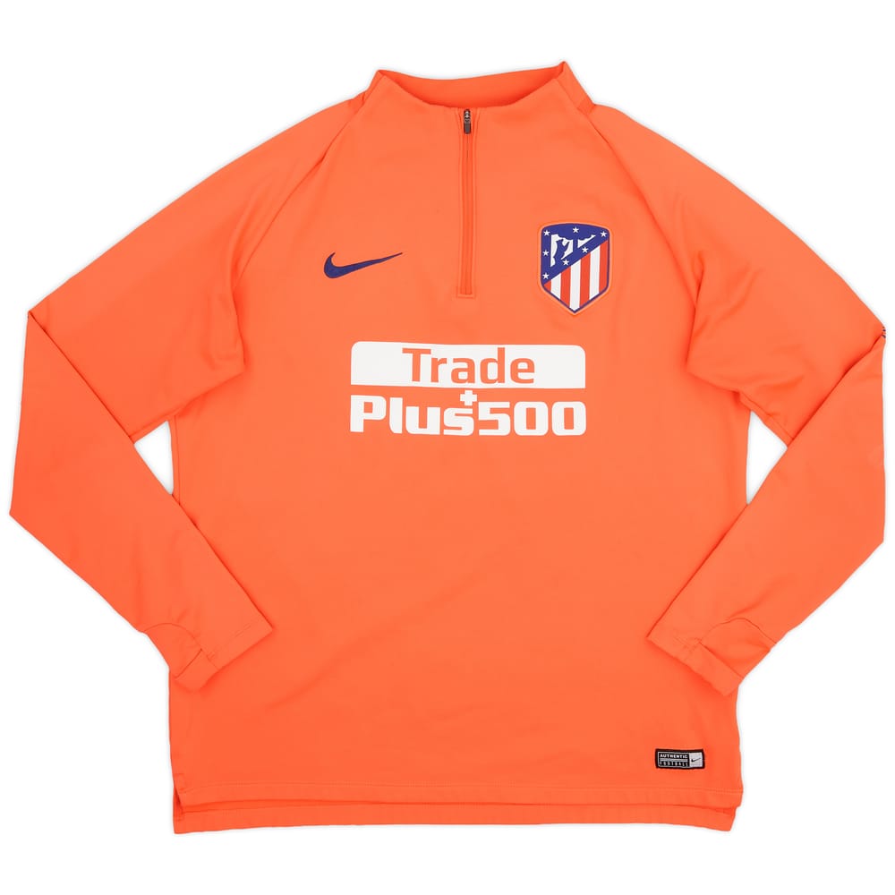 2019-20 Atletico Madrid Nike 1/4 Zip Training Top - 9/10 - (L)