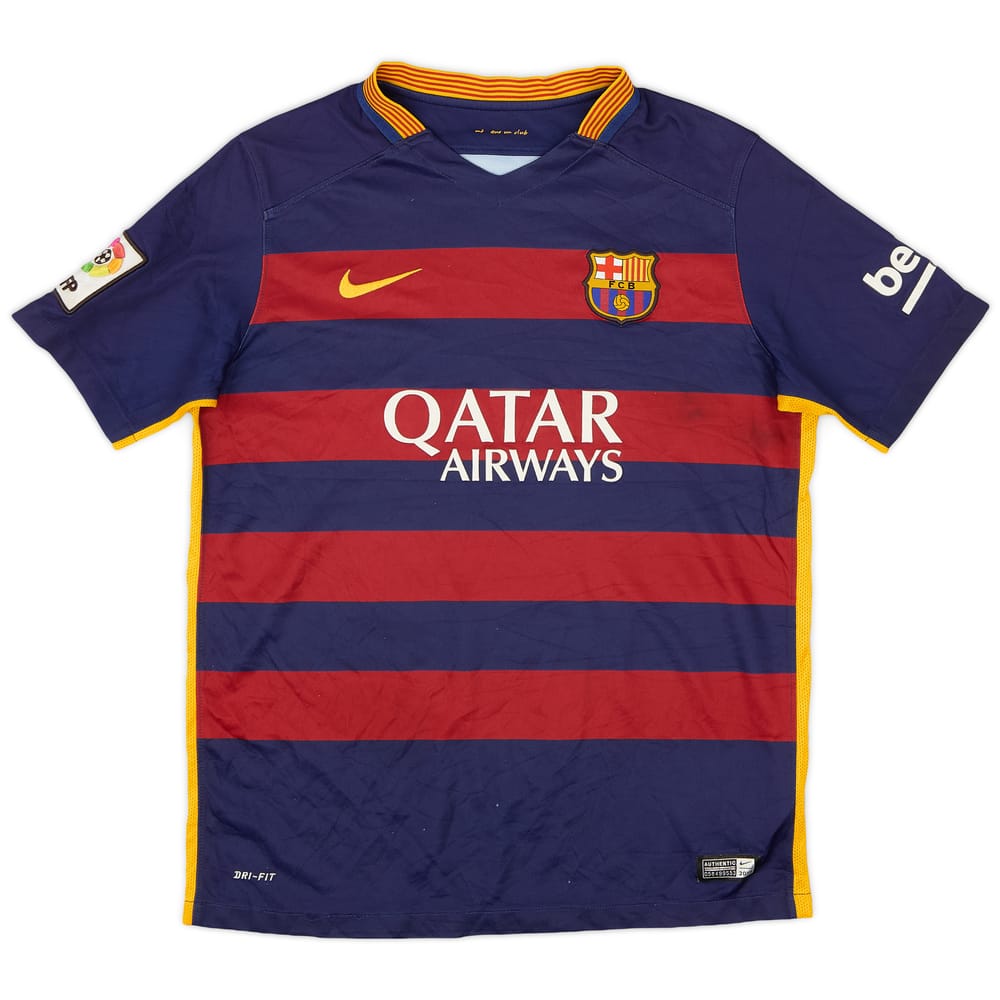 2015-16 Barcelona Home Shirt - 7/10 - (XL.Boys)