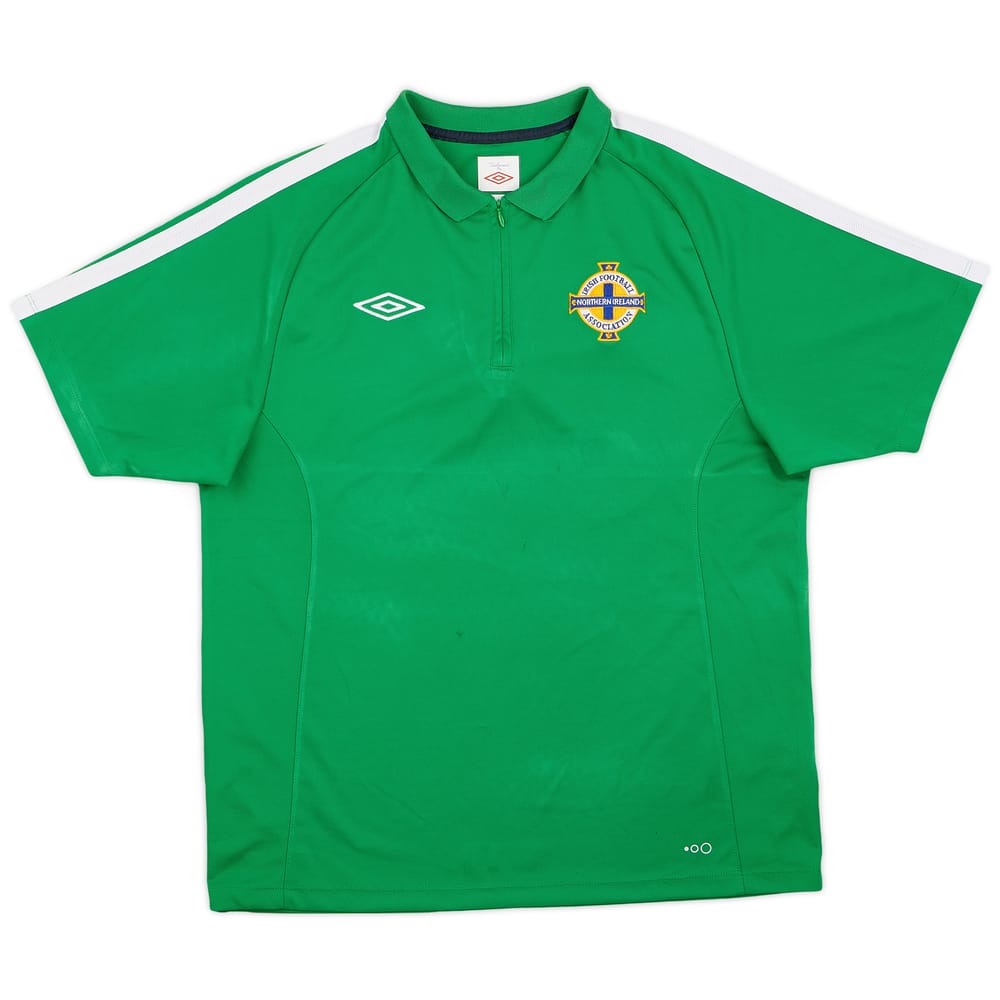 2010-11 Northern Ireland 1/4 Zip Polo Shirt - 8/10 - (L)