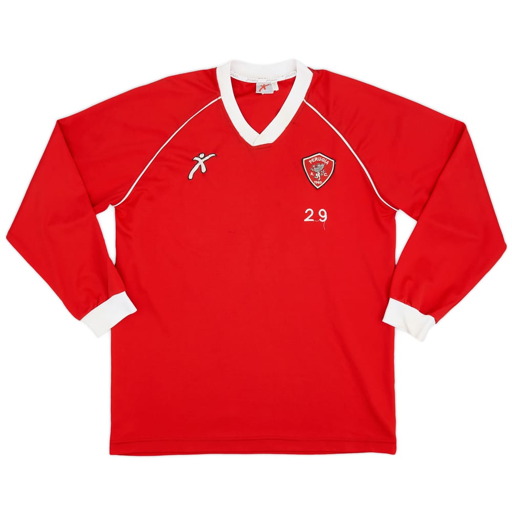 2001-02 Perugia Galex Player Issue Training L/S Shirt #29 - 7/10 - (S)