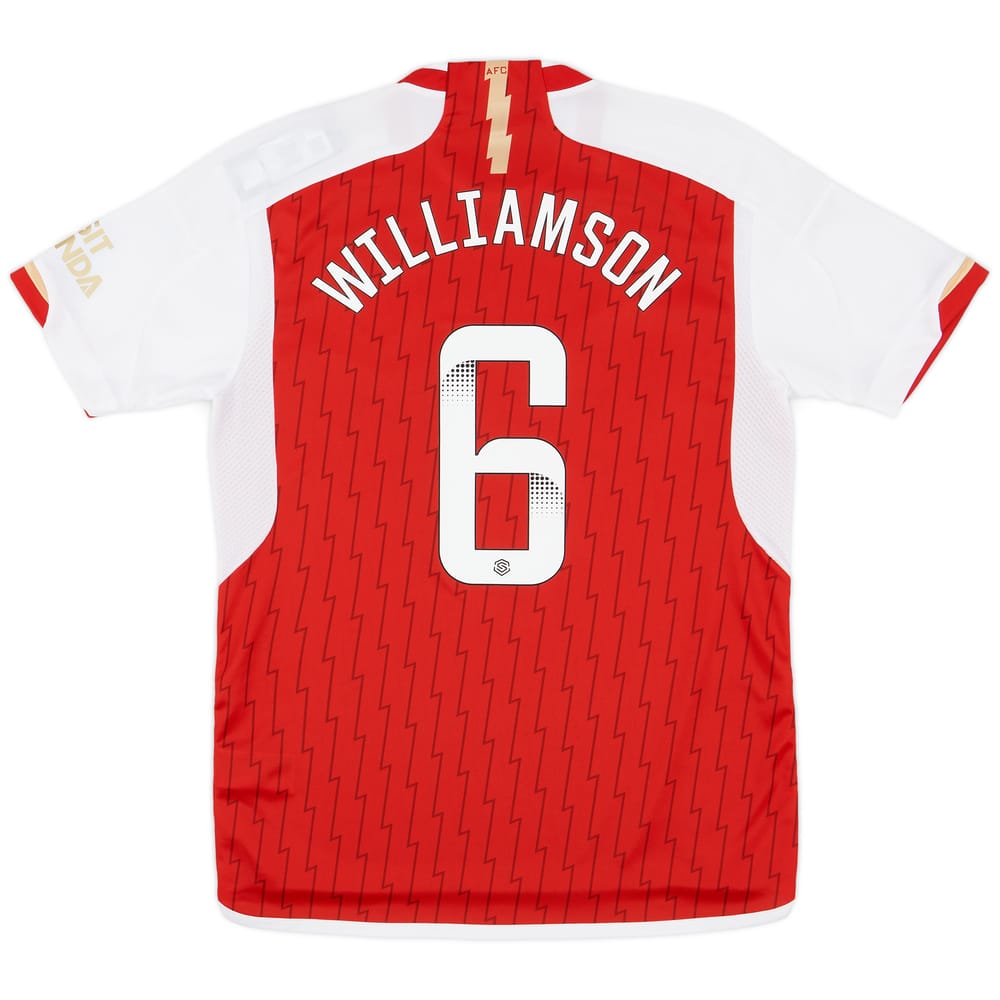 2023-24 Arsenal Women&#039;s Home Shirt Williamson #6 (Unisex Fit)