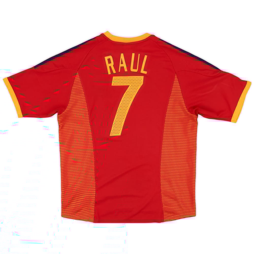 2002-04 Spain Home Shirt Raul #7 - 8/10 - (L)