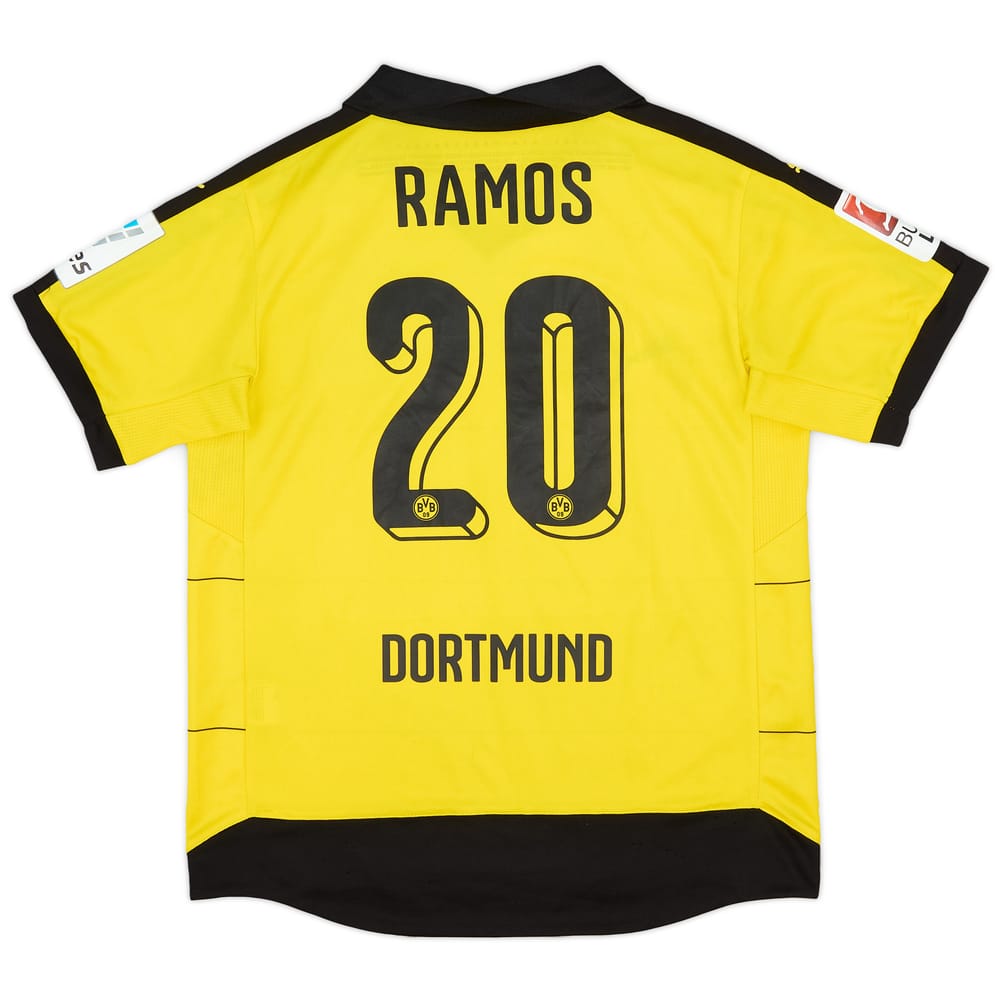 2015-16 Borussia Dortmund Home Shirt Ramos #20 - 6/10 - (XL.Boys)