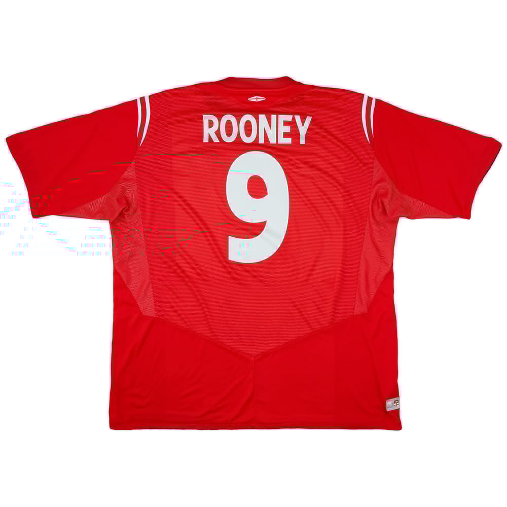 2004-06 England Away Shirt Rooney #9 - 9/10 - (XXL)