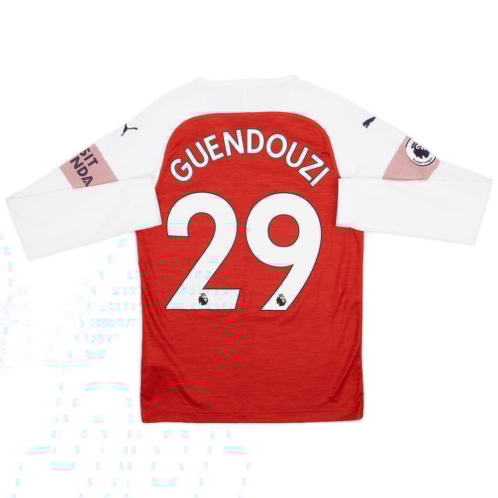 2018-19 Arsenal Home L/S Shirt Guendouzi #29 - 7/10 - (XS)