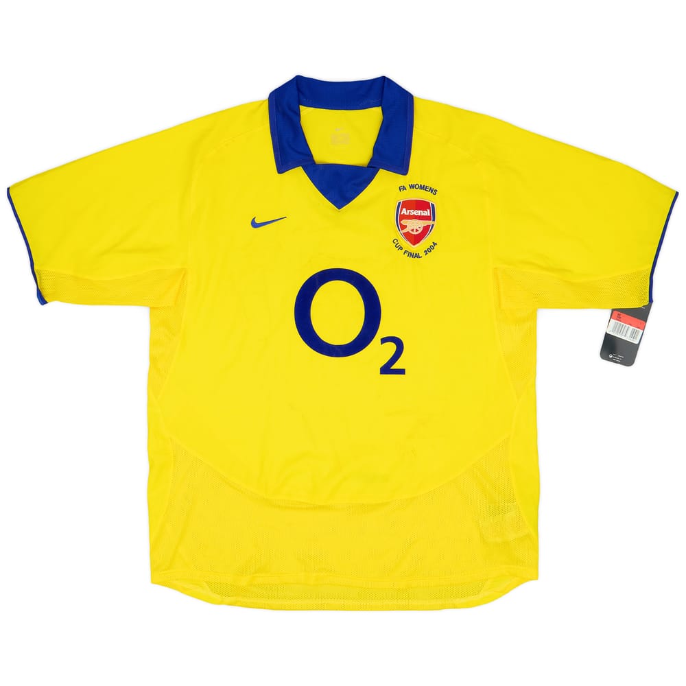 2004 Arsenal Player Issue FA Women's Cup Final Away Shirt