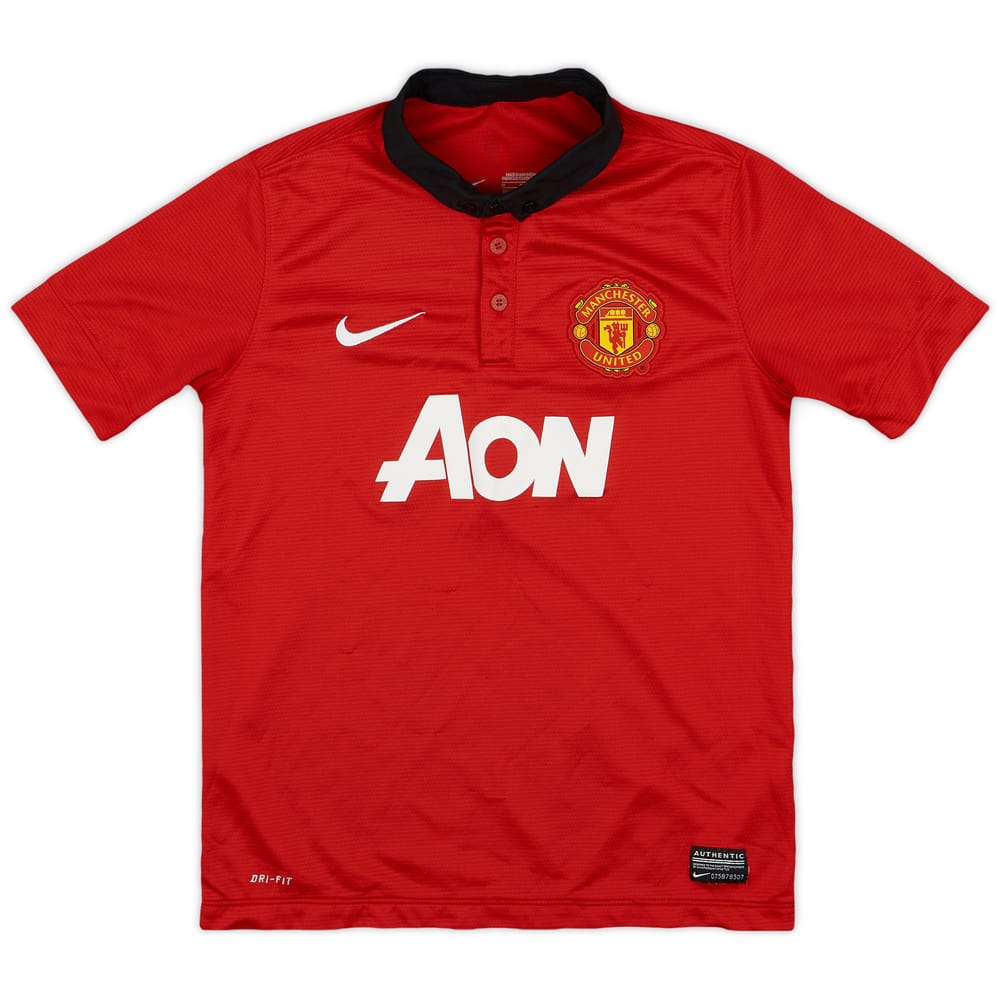 2013-14 Manchester United Home Shirt - 8/10 - (M.Boys)