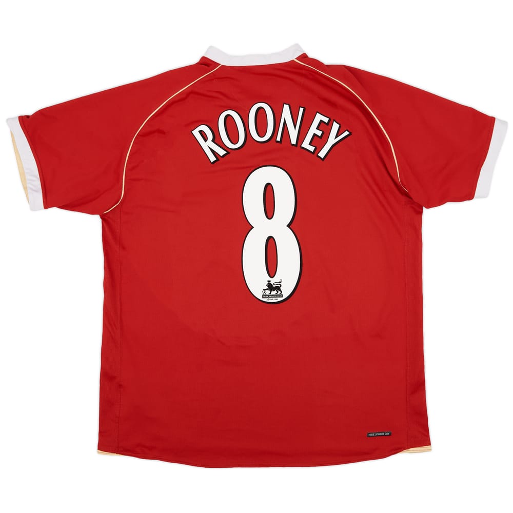 2006-07 Manchester United Home Shirt Rooney #8 - 6/10 - (XL)