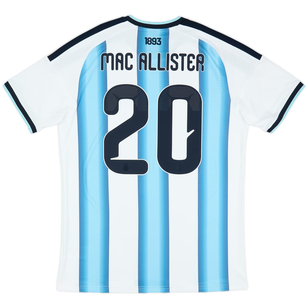 2026-27 Argentina Authentic Home Shirt Mac Allister #20