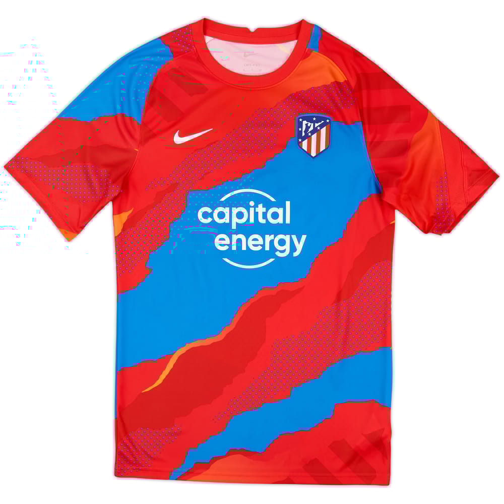 2021-22 Atletico Madrid Player Issue Pre-Match Champions League Shirt (S)