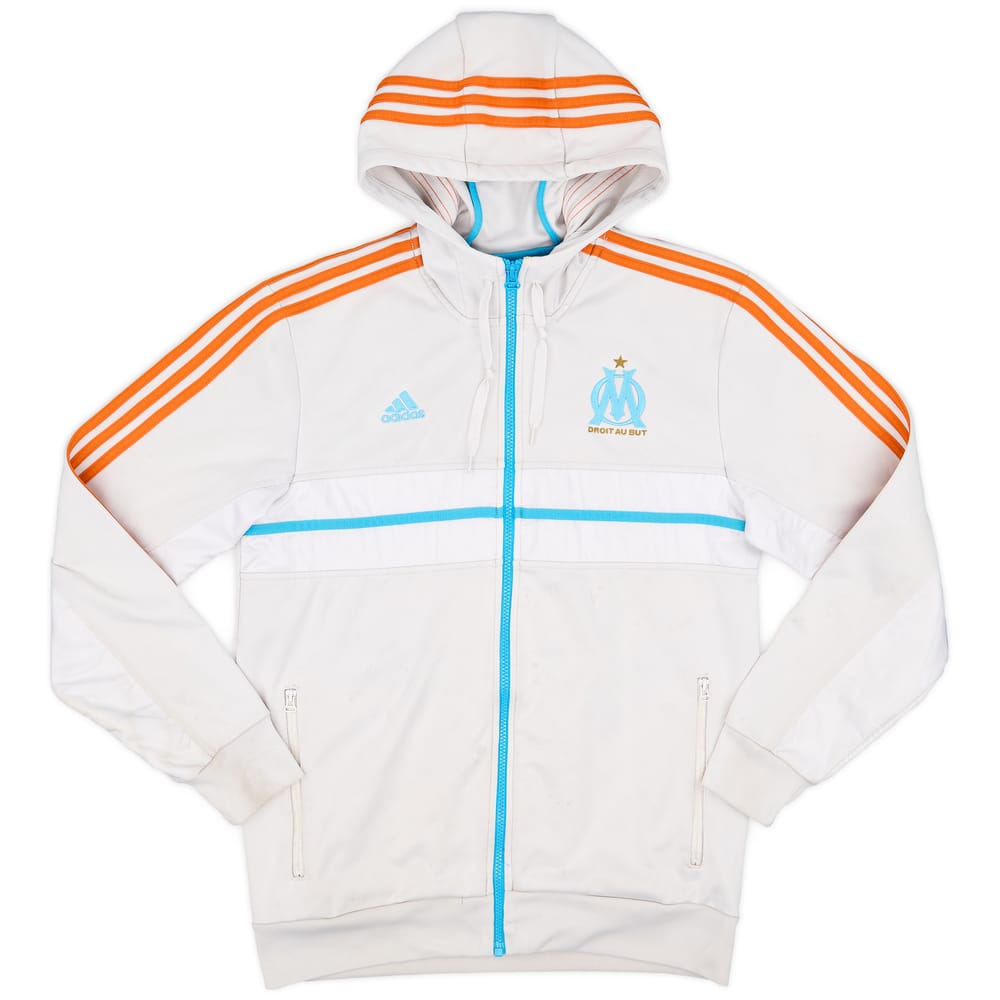 2012-13 Olympique Marseille adidas Hooded Track Jacket - 4/10 - (M)