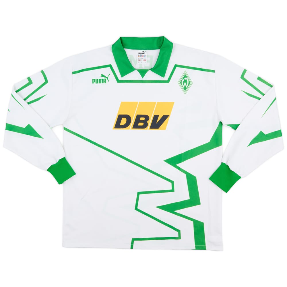1993-94 Werder Bremen Home L/S Shirt - 5/10 - (XL)