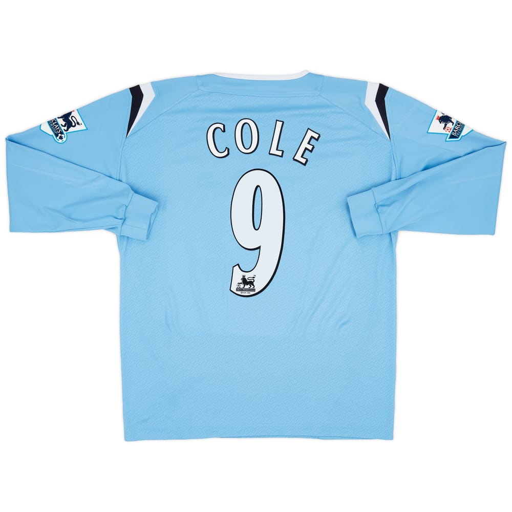 2005-06 Manchester City Home L/S Shirt Cole #9 - 7/10 - (L)
