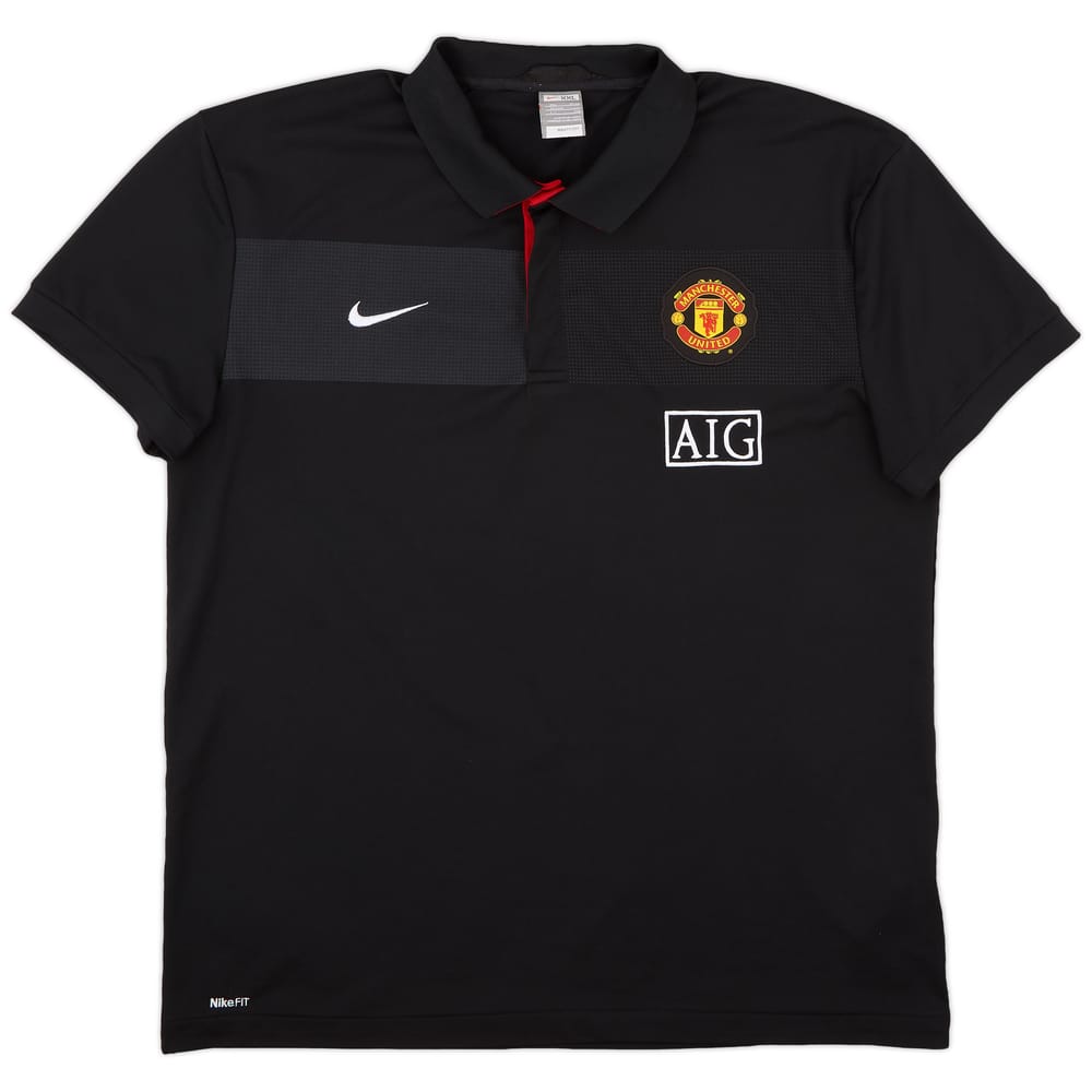 2009-10 Manchester United Nike Polo Shirt - 9/10 - (XXL)